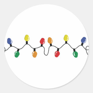 Weihnachtslicht Runder Aufkleber