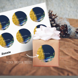 Weihnachtslicht Runder Aufkleber