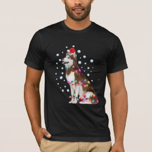 Weihnachtslicht Sibirischer Husky Hund Welpen T-Shirt