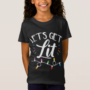 Weihnachtslicht-Spaß Lass uns mal Lit machen T-Shirt
