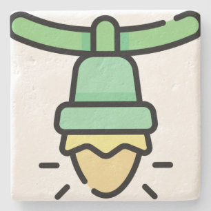 Weihnachtslicht Steinuntersetzer