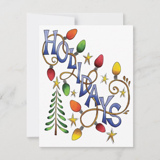 Weihnachtslicht Sterne Weihnachtsfeierliche Party  Einladung (Vorderseite)