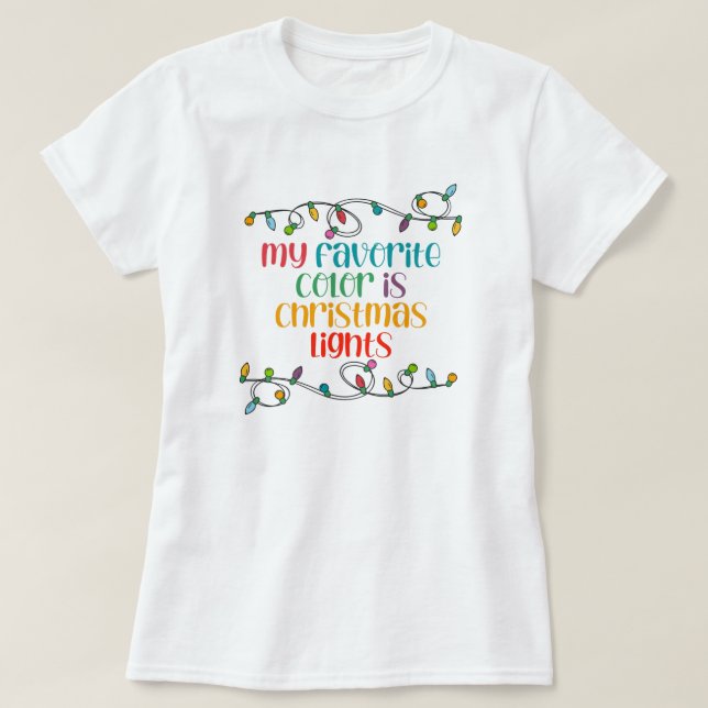 Weihnachtslicht-T - Shirt (Design vorne)