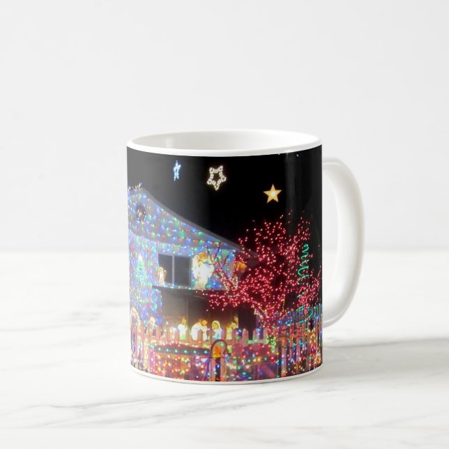 Weihnachtslicht-Tasse Tasse (VorderseiteRechts)