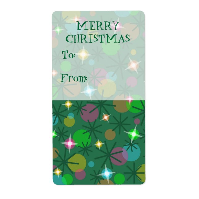 Weihnachtslicht 'To..From' Geschenktafel Portrait (Vorne)