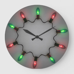 Weihnachtslicht-Wanduhr Große Wanduhr