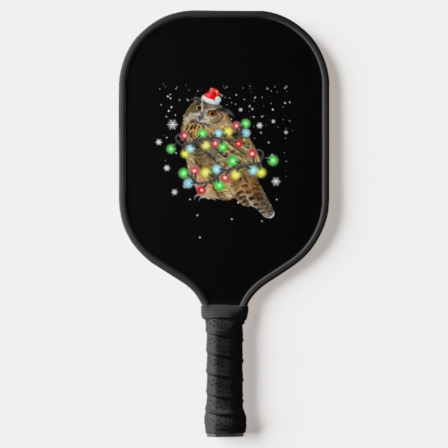 Weihnachtslicht Weihnachten Weihnachten Weihnachte Pickleball Schläger (Vorderseite)