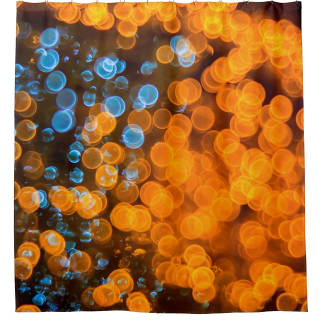Weihnachtslichter Duschvorhang (Vorderseite)