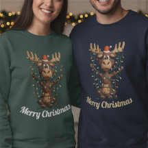 Weihnachtslichter Elch