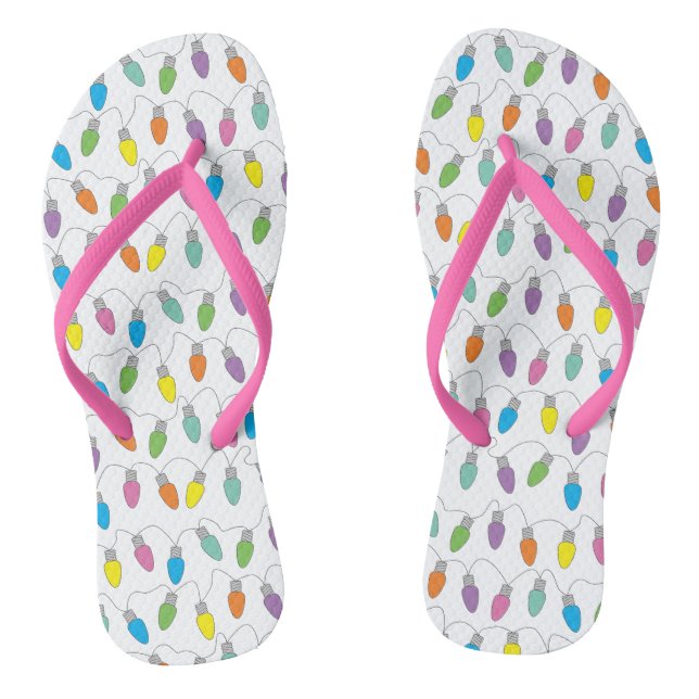 Weihnachtslichter Flip Flops (Fußbett)