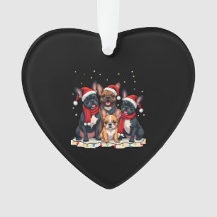 Weihnachtslichter Französische Bulldoggen Xmas Fre Ornament