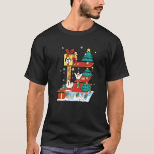 Weihnachtslichter Huhn Santa  Xmas Baum Huhn T-Shirt