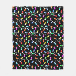 Weihnachtslichter Muster Fleecedecke