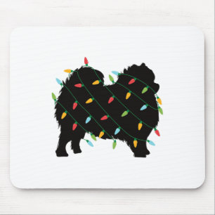 Weihnachtslichter Pomeranian Süßes Geschenk für Hu Mousepad