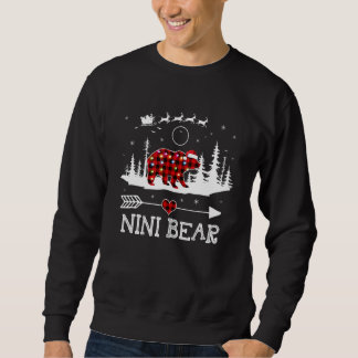 Weihnachtslichter-Pyjama passend zu rotem Karo Nin Sweatshirt