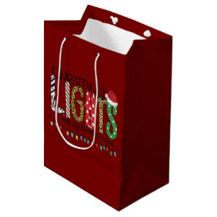 Weihnachtslichter sind meine Lieblingsfarbe Santa  Mittlere Geschenktüte