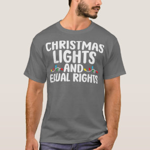 Weihnachtslichter und gleiche Rechte passende Pyja T-Shirt