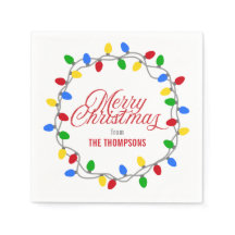 Weihnachtslichtkreis | Frohe Weihnachten Custom