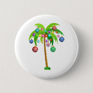 Weihnachtslichtpalme hawaii Strand tropisch x Button