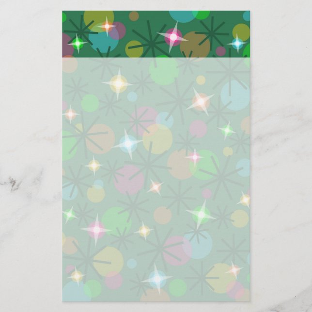 Weihnachtslichtpapier-Header Briefpapier (Vorderseite)