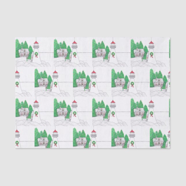Weihnachtslichtthaus Tissue Paper Seidenpapier (Vorderseite)