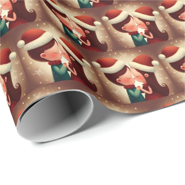 Weihnachtsliebe 2 geschenkpapier (Rolleneckpunkt)