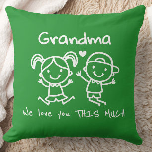 Weihnachtsliebe für Oma Lustiges Grafik-Geschenk Kissen