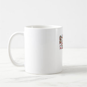 Weihnachtsliebevoll, fröhliche Krankenschwester, K Kaffeetasse
