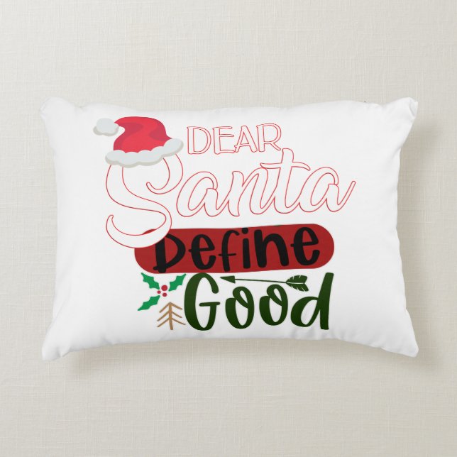 Weihnachtsliebhaber Dekokissen (Vorderseite)