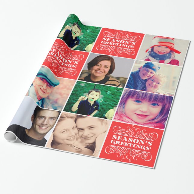 Weihnachtslieblings-Foto-Geschenkpapier Geschenkpapier (Ungerollt)