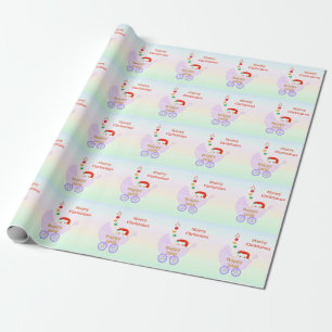 Weihnachtslied Baby Geschenkpapier