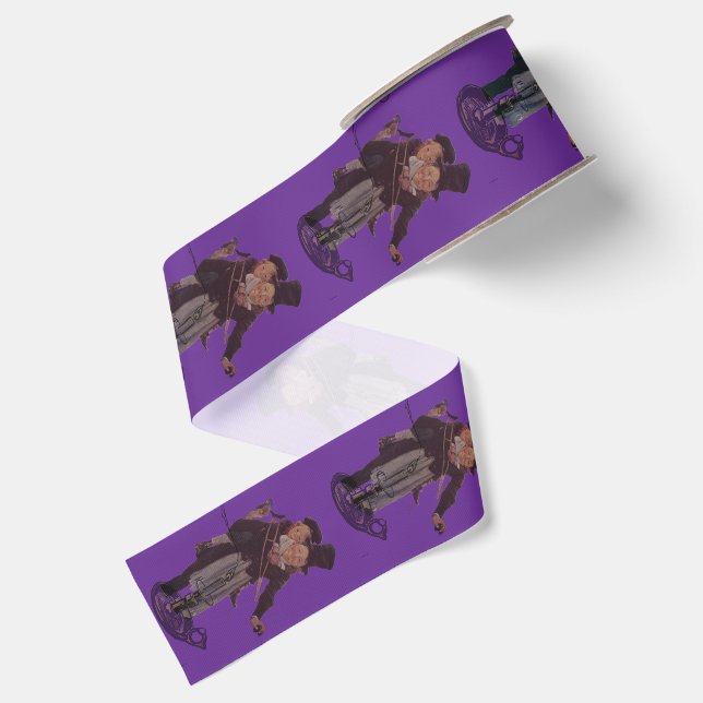 Weihnachtslied Bob Cratchit Tiny Tim Ripsband (Rückseite)