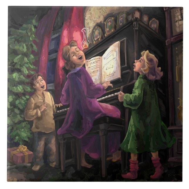 Weihnachtslied Fliese (Vorderseite)