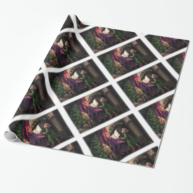 Weihnachtslied Geschenkpapier (Ungerollt)