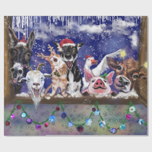 Weihnachtslied - Party Geschenkpapier