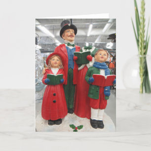 Weihnachtslied-Sänger-Dekoration Karte