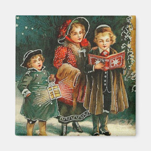 Weihnachtslied Sänger Vintage Magnet