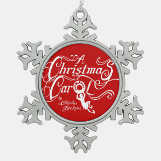 Weihnachtslied Schneeflocken Zinn-Ornament