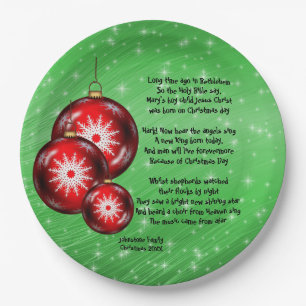 Weihnachtslied Texte vor 9 Jahren Pappteller