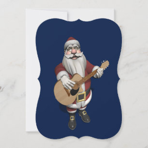 Weihnachtslieder auf seiner Gitarre Feiertagskarte