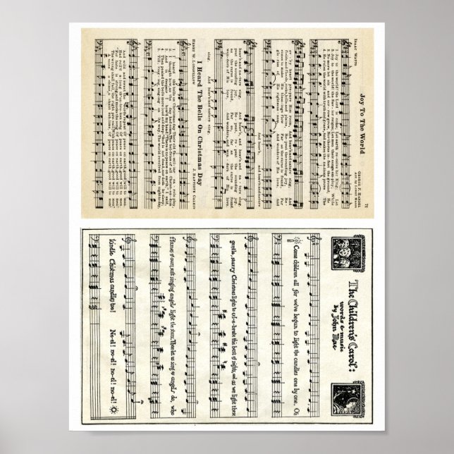 Weihnachtslieder: Die Freude an der Welt, Die Kind Poster (Vorne)