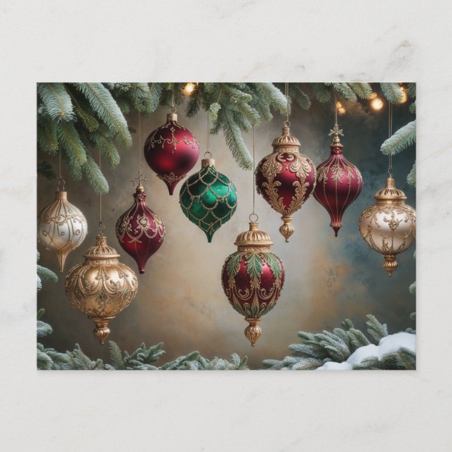Weihnachtslieder, Evergreen Feiertagspostkarte (Vorderseite)