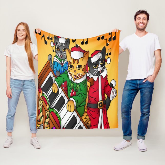 Weihnachtslieder Fleecedecke (Beispiel)