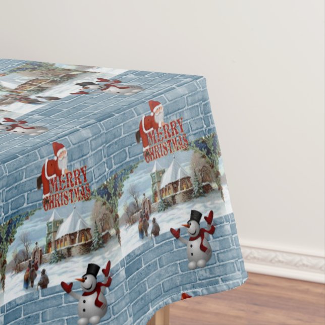Weihnachtslieder, frohe Weihnachten Tischdecke (Beispiel)