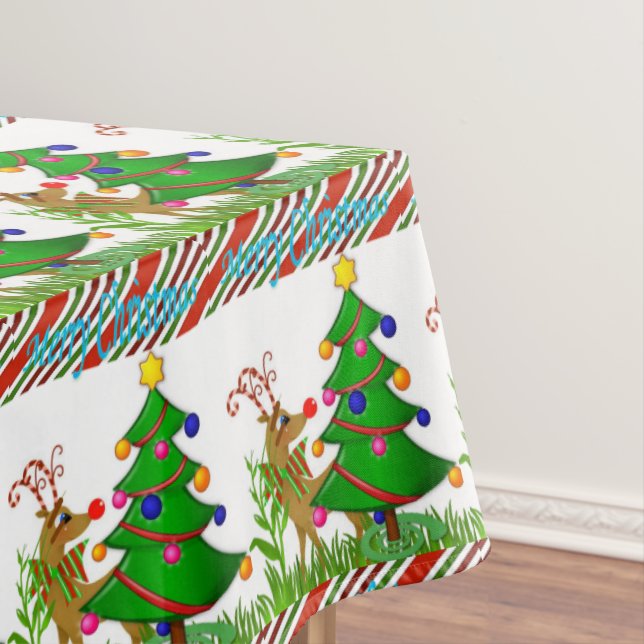 Weihnachtslieder, frohe Weihnachten Tischdecke (Beispiel)