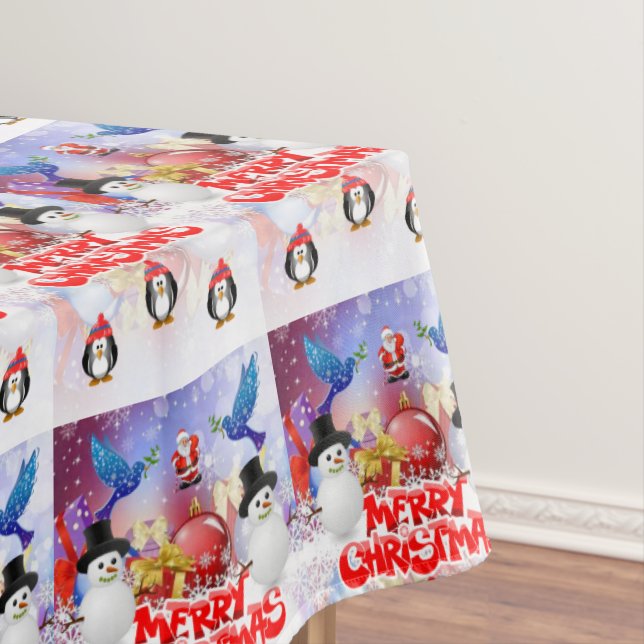 Weihnachtslieder, frohe Weihnachten Tischdecke (Beispiel)