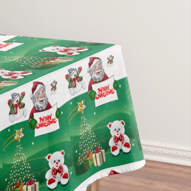 Weihnachtslieder, frohe Weihnachten Tischdecke (Beispiel)