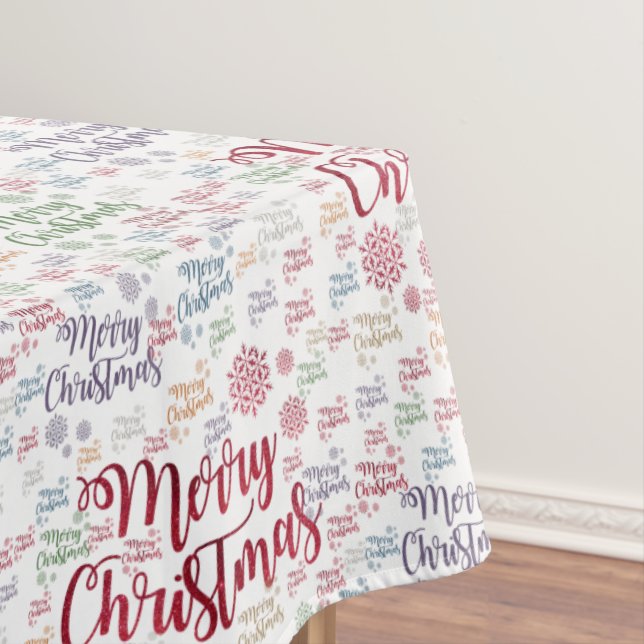 Weihnachtslieder, frohe Weihnachten Tischdecke (Beispiel)