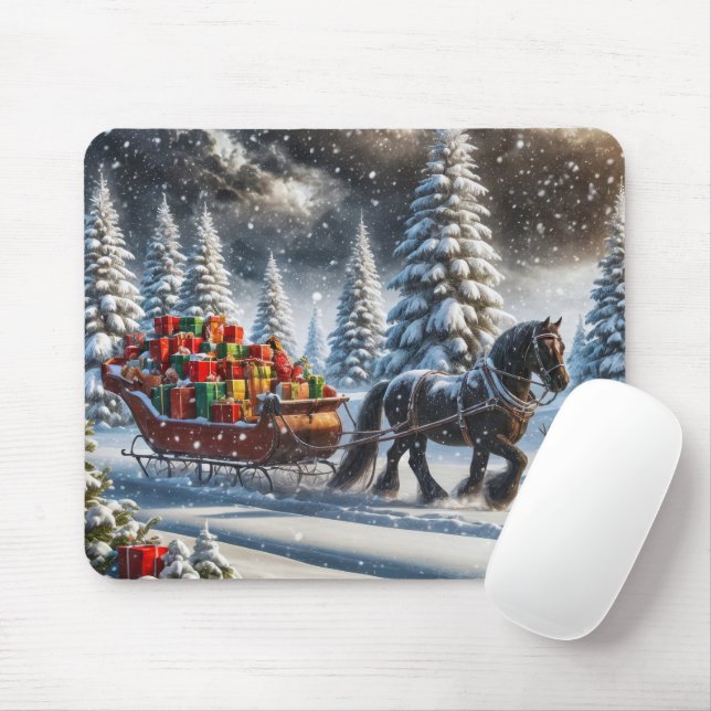 Weihnachtslieder gefüllt mit Geschenken Mousepad (Mit Mouse)