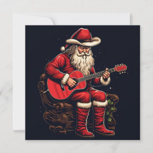 Weihnachtslieder Gitarre Feiertagskarte